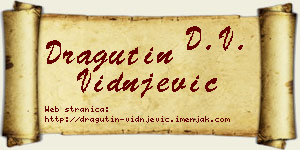 Dragutin Vidnjević vizit kartica